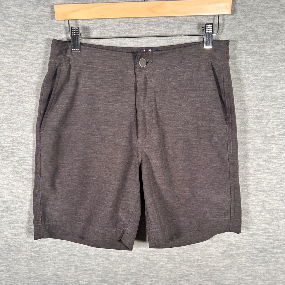 Faherty All Day Shorts Men 28 Gray 7" Inseam Hybrid Outdoor Stretch Pockets Hike